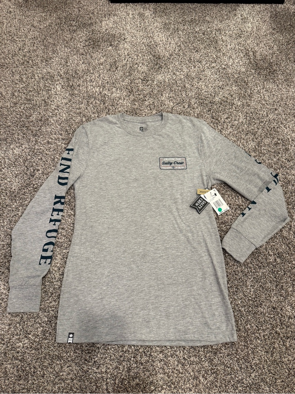 Salty Crew Gray Long Sleeve Graphic Tee